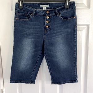 Jean shorts size 10 button up